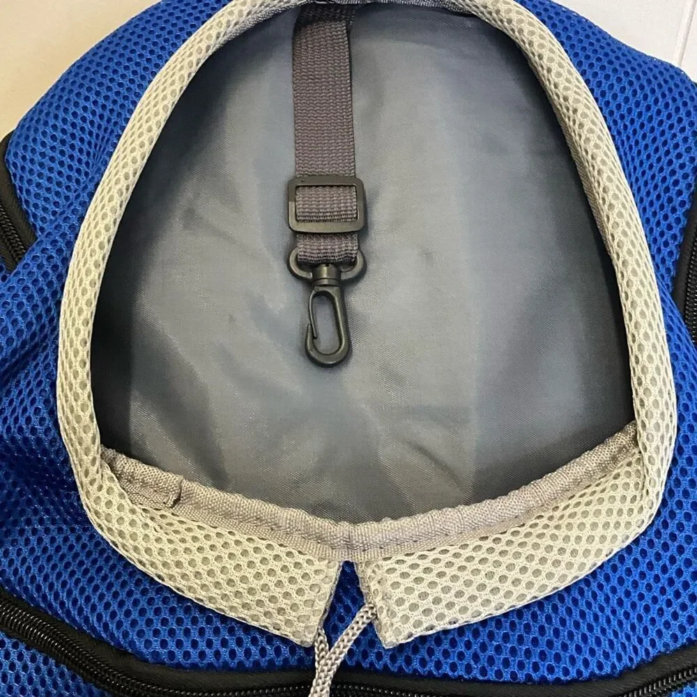 Brand New Wuffles Animal Dog Cat Backpack Black Blue Safety Belt Carrier